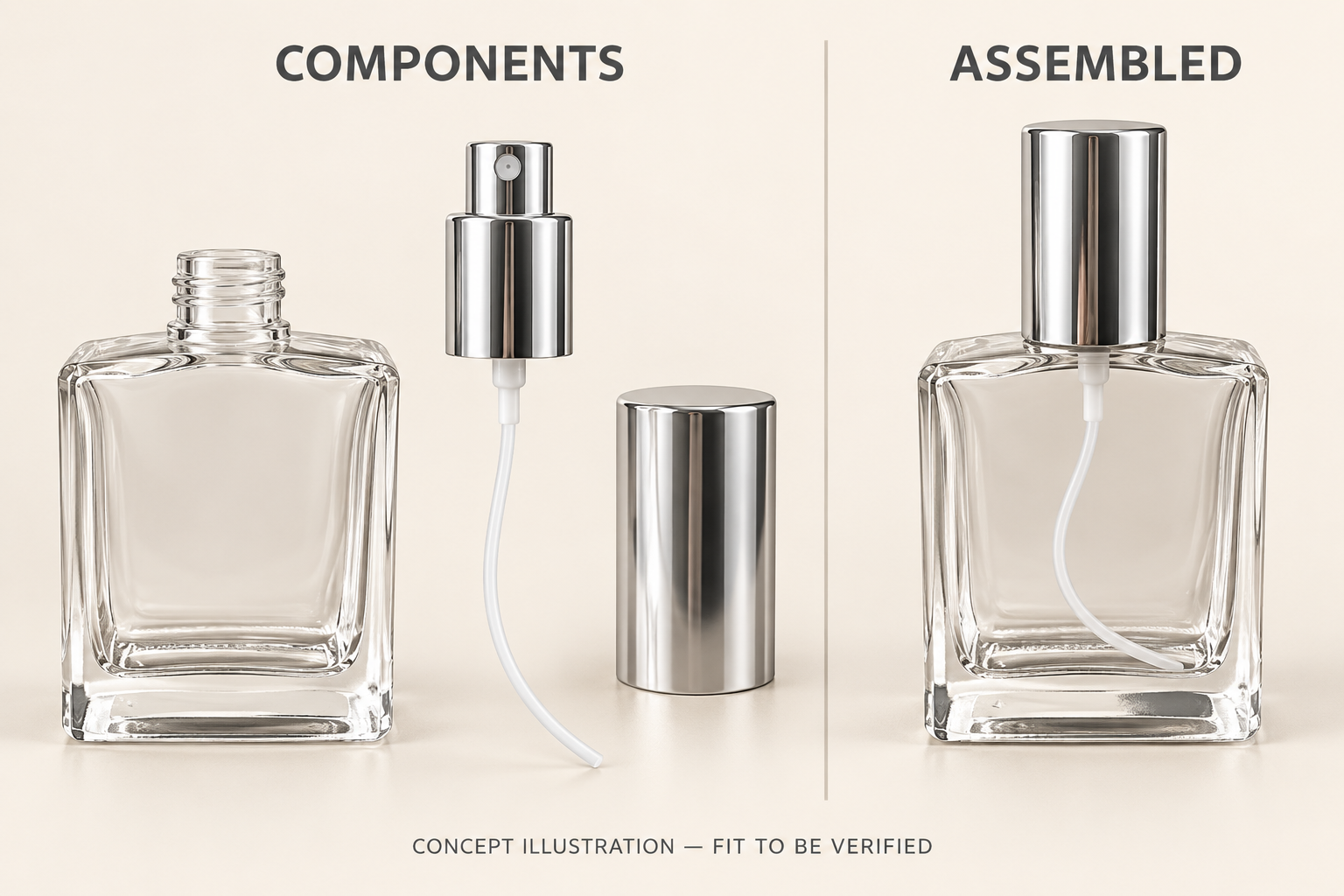 How to Match Perfume Bottles, Spray Pumps and Caps