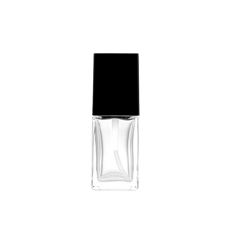 Wholesale Compact Glass Perfume Bottle with Black Square Cap