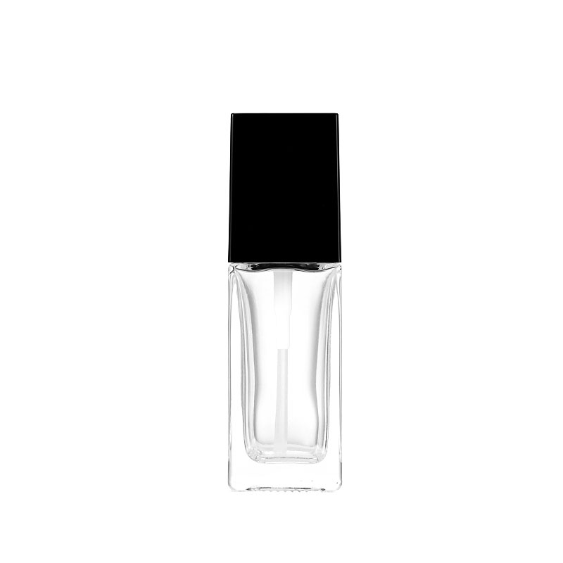Wholesale Small Glass Perfume Bottle with Black Square Cap