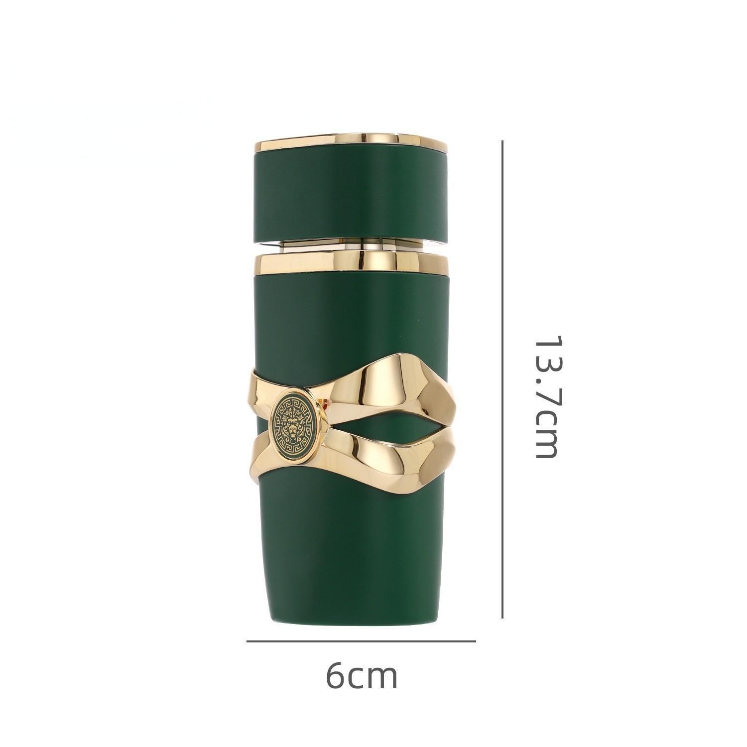 Wholesale 90ml Matte Green Round Glass Perfume Bottle