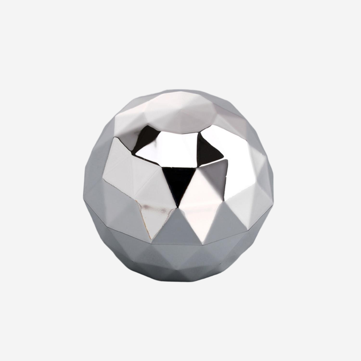 Wholesale Silver Tone Faceted Ball Perfume Cap