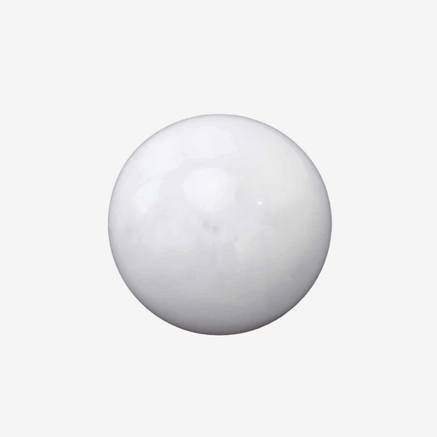 Glossy White Ball Perfume Cap