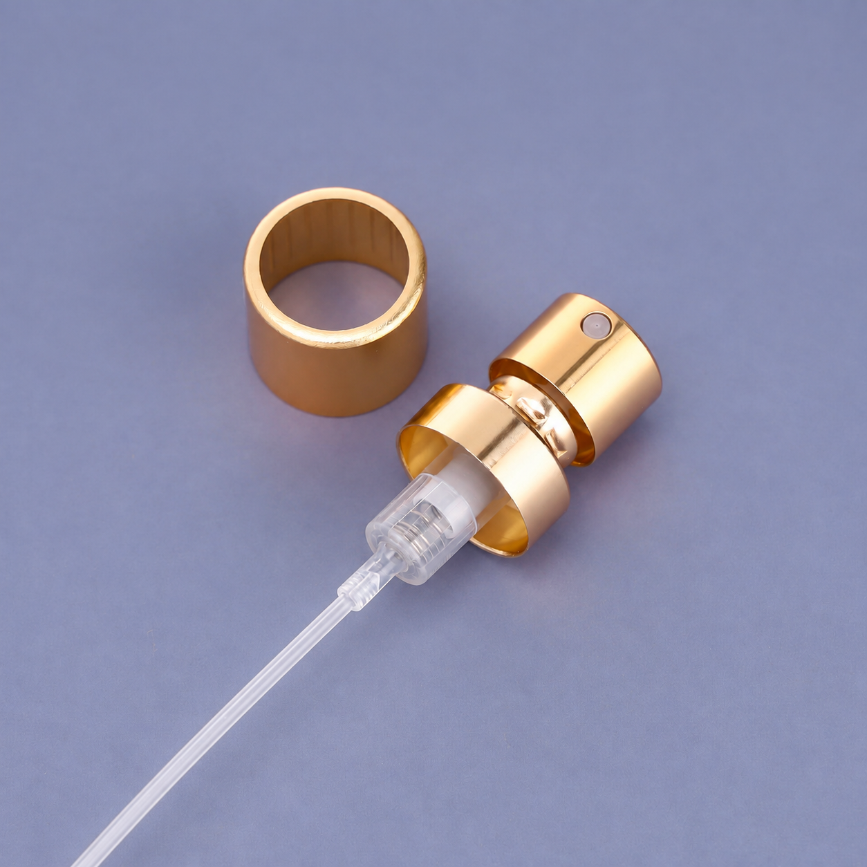 Wholesale 15mm Gold Aluminum-Finish Perfume Spray Pump with Collar